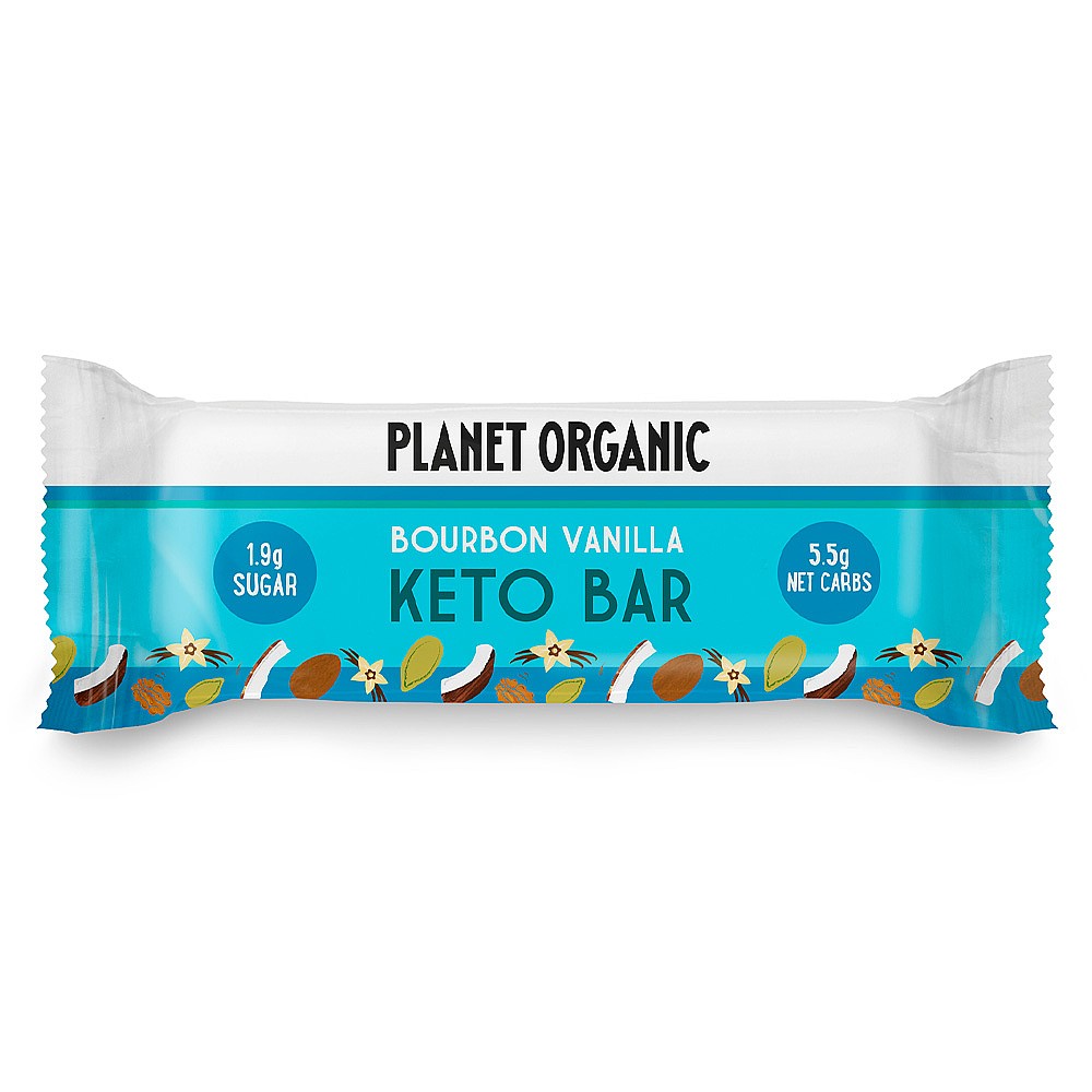 Planet Organic Keto Bar Bourbon Vanilla ØKO 40g