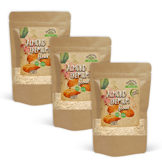 Mandelmel Premium RAW 1 kg x 3 pakker