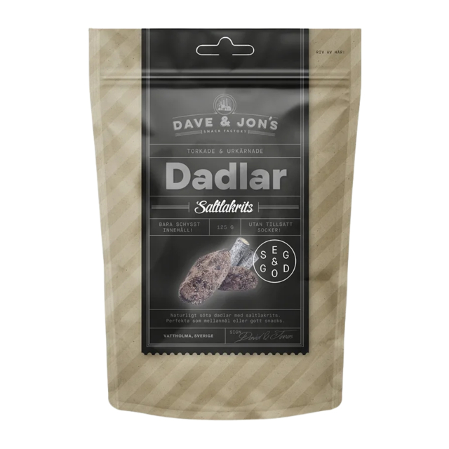 Dadler Saltlakrids 125 g