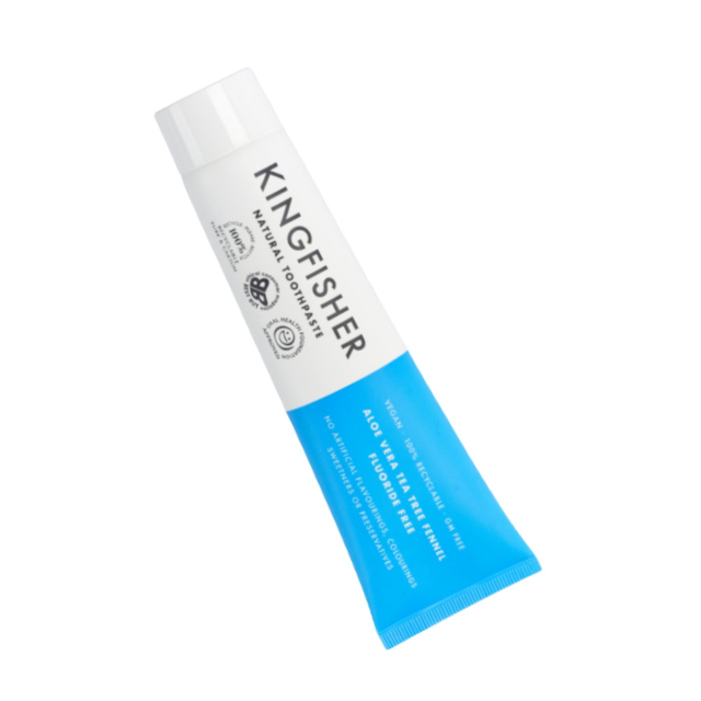 Tandpasta Kingfisher Aloe, Tea Tree & Fennikel Fluorfri 100 ml