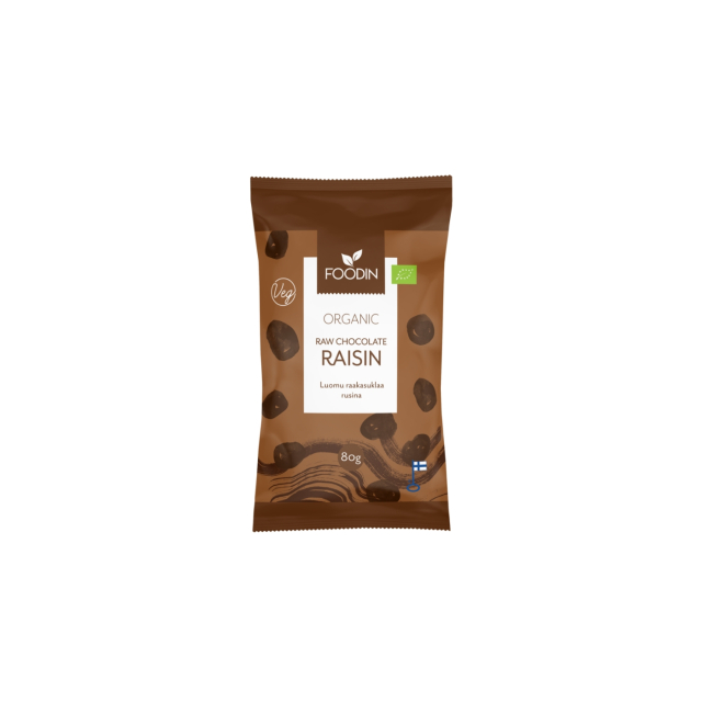 Rosiner i Råchokolade ØKO 80g