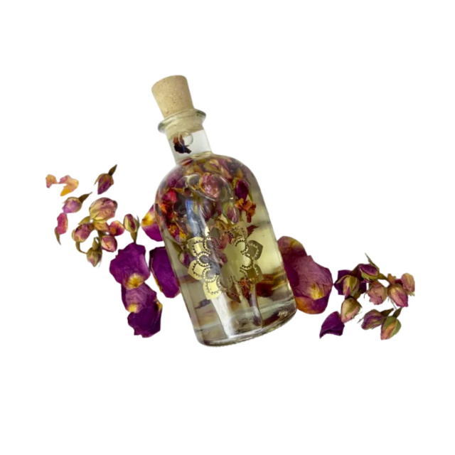 Badeolie Rose & Geranium Love Potion ØKO 250ml
