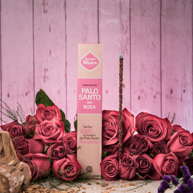 Palo Santo & Rose Røgelsespinde 8 stk