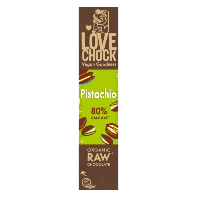 Chokolade Pistacie 80% ØKO 40g