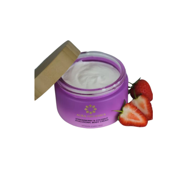 Bodybutter Jordbær & Kokos med Hyaluronsyre ØKO 200ml