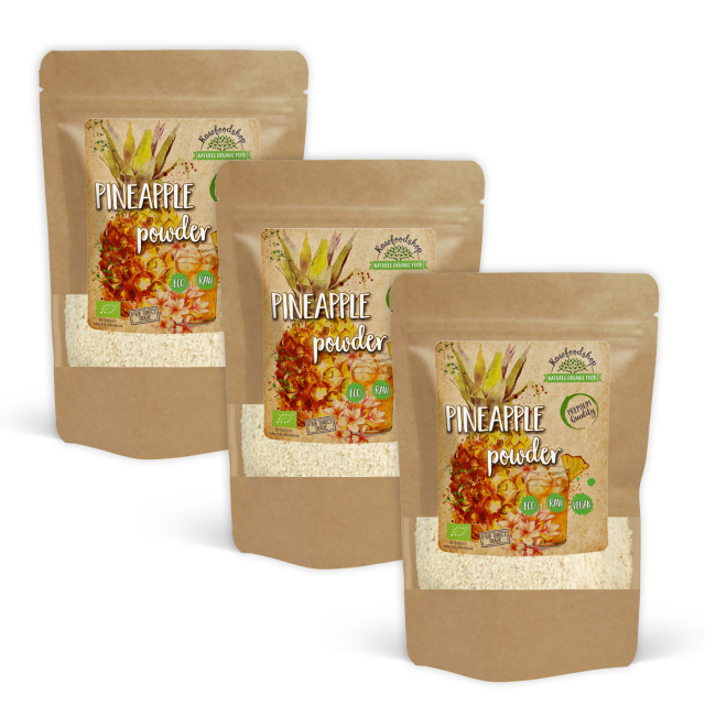 Ananaspulver ØKO 100g x 3 pakker