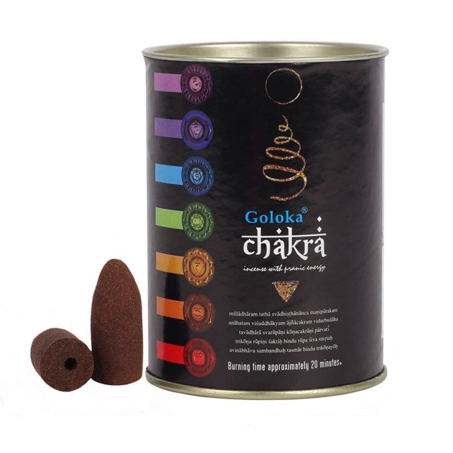 Goloka Chakra Backflow Røgelseskegler