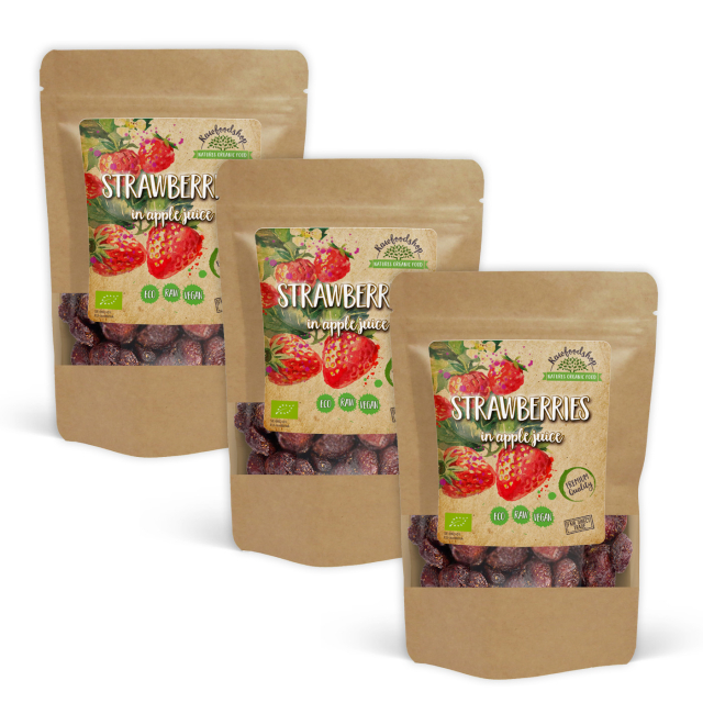 Jordbær ØKO 100g x 3 pakker
