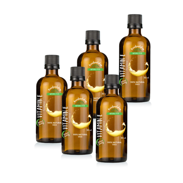 E-vitaminolie 100ml x 5 flasker