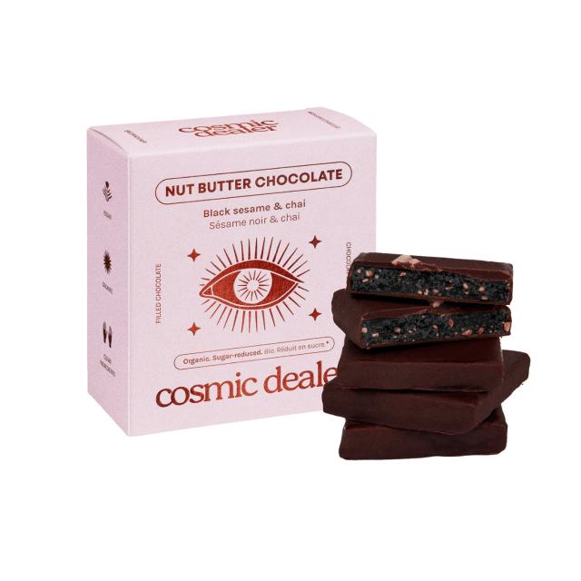 Chokoladeæske Sesamfrø og Chai ØKO 4 x 20g