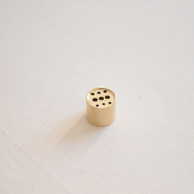 Røgelseholder Cylinder Messing