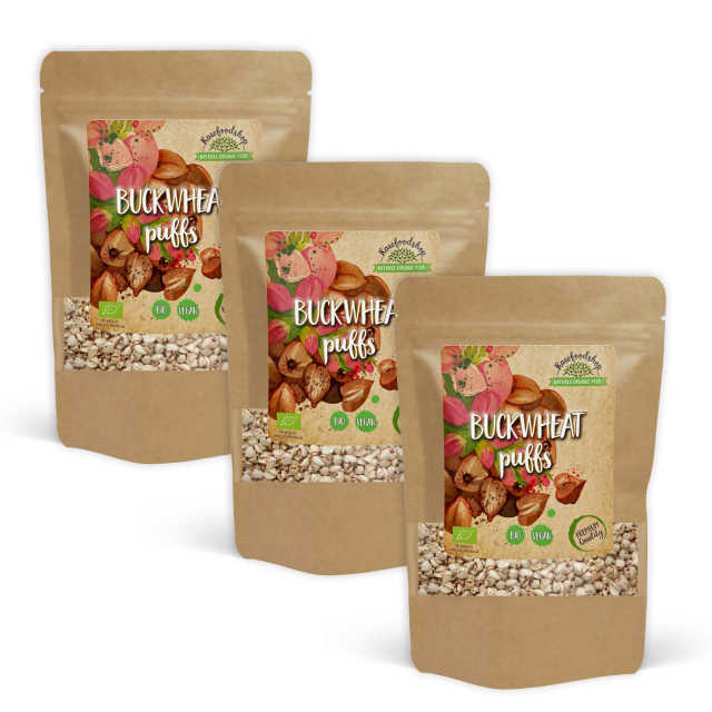 Puffet Boghvede ØKO 60g x 3 pakker