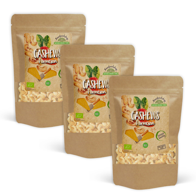Cashewnødder Parmesan ØKO 200g x 3 pakker
