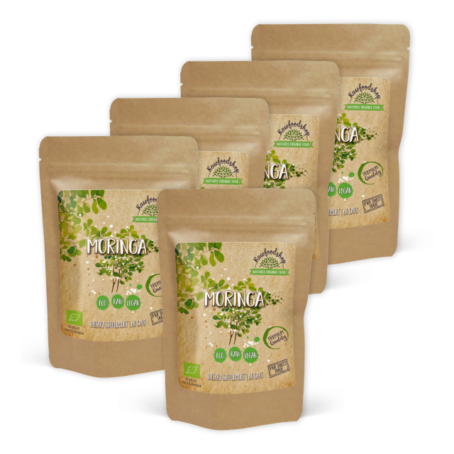 Moringa ØKO 500mg 60 kapsler x 5 pakker