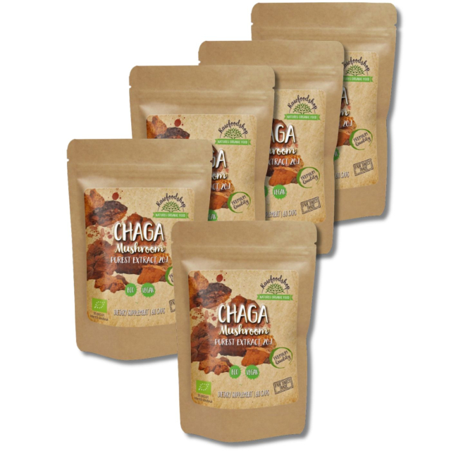 Chaga Extract ØKO 400mg 60 kapsler x 5 pakker