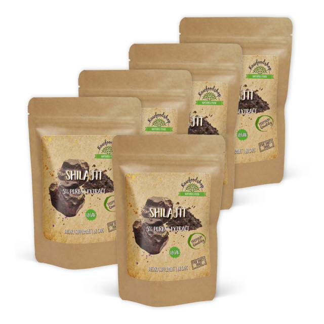 Shilajit Extract 500mg 60 kapsler x 5 pakker