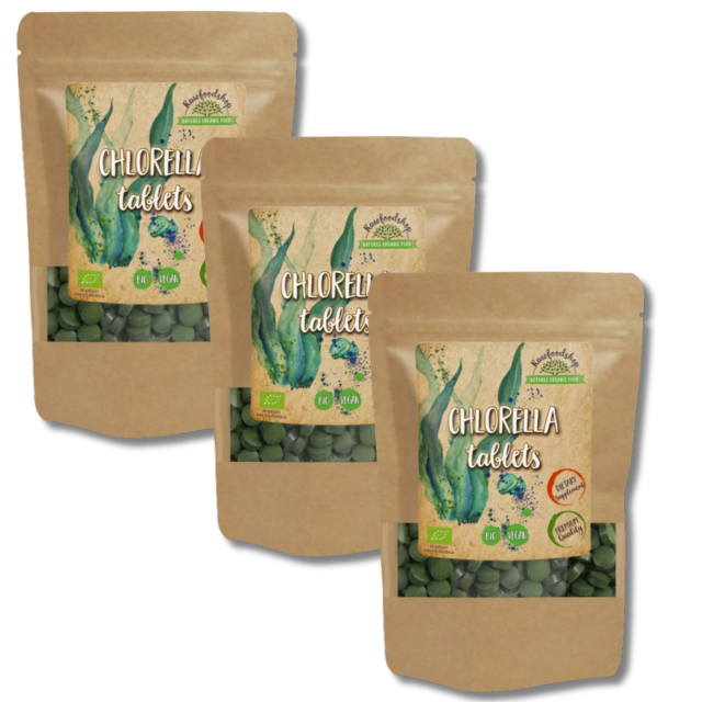Chlorella Tabletter ØKO 125g x 3 pakker