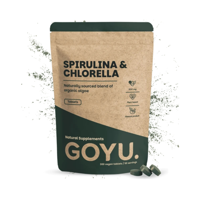 Spirulina Chlorella ØKO 500mg 300 tabletter