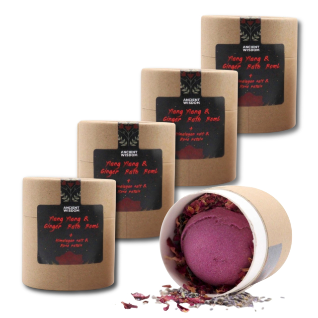 Badebombe Ylang & Ingefær 170g x 5 stk
