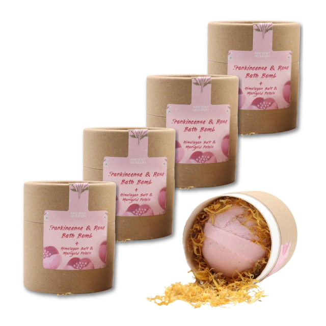 Badebombe Røgelse & Rose 170g x 5 stk