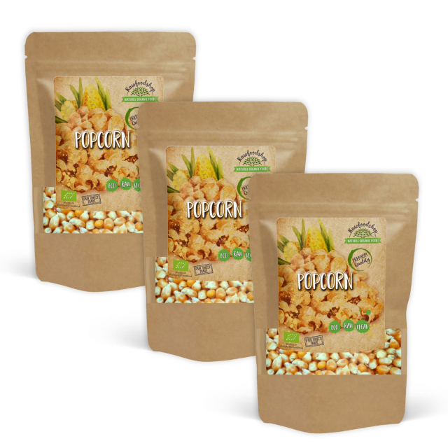 Popcorn ØKO 500g x 3 pakker
