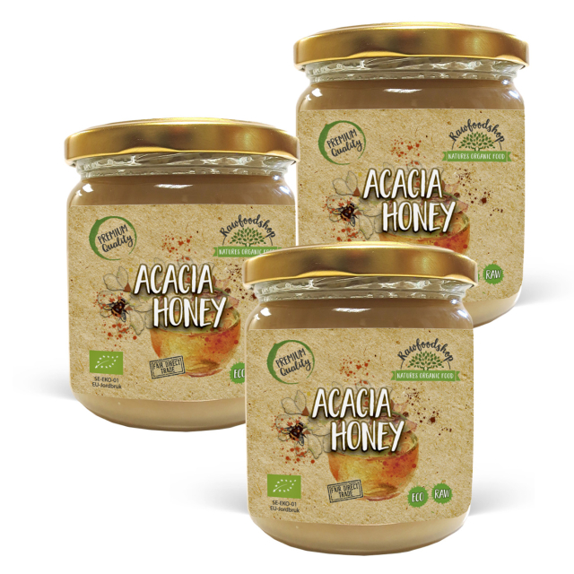 Akaciehonning ØKO 500g x 3 dåser