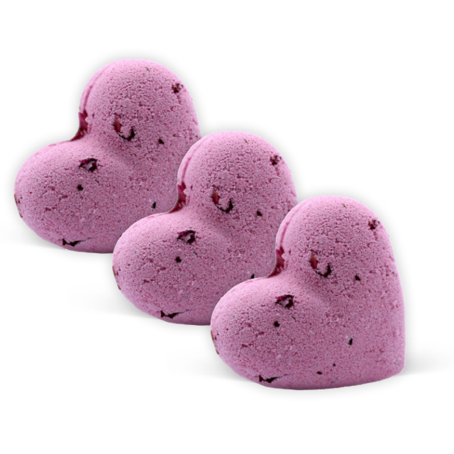 Badbomb Hjärta Ylang & Ros 70g x 3 stk