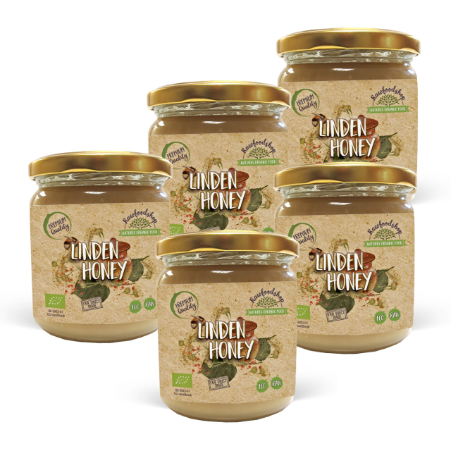 Lindehonning ØKO 500g x 5 dåser