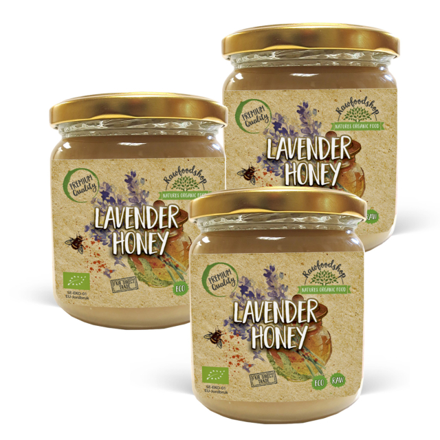 Lavendelhonning ØKO 500g x 3 dåser