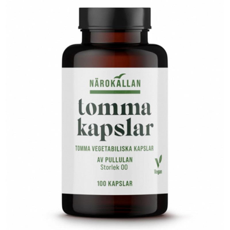 Tomme vegetabilske kapsler størrelse 00