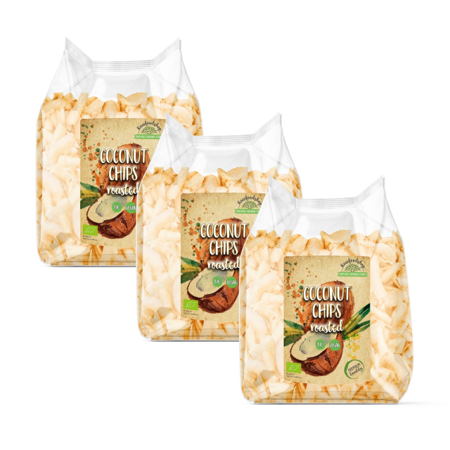 Kokoschips Premium Ristede ØKO 400g x 3 pakker