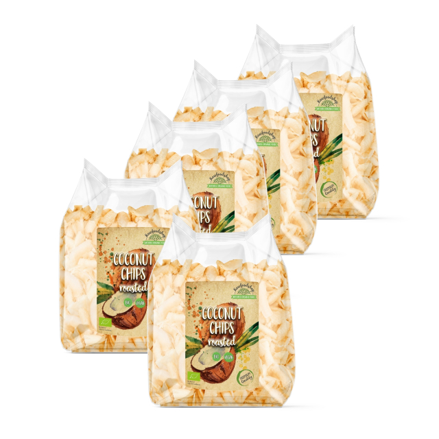Kokoschips Premium Ristede ØKO 400g x 5 pakker