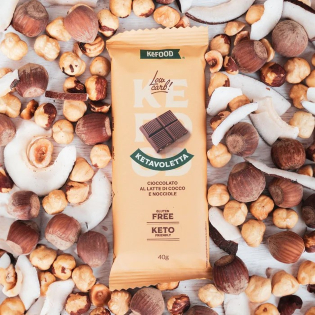 Keto Bar Protein Chokolade & Hasselnød 40g