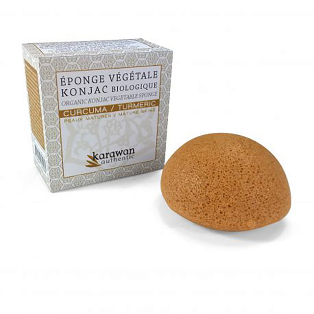 ØKO Konjac Svamp beriget med Gurkemeje