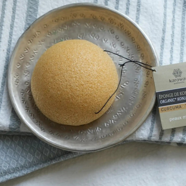 ØKO Konjac Svamp beriget med Gurkemeje