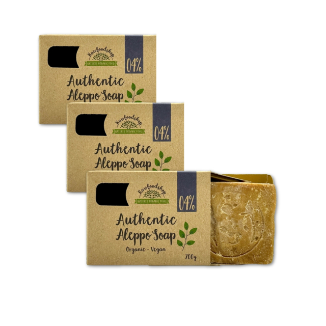 Alepposæbe Laurbærolie 4% ØKO 200g x 3 stk