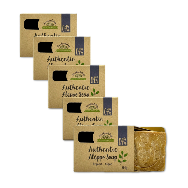 Alepposæbe Laurbærolie 4% ØKO 200g x 5 stk