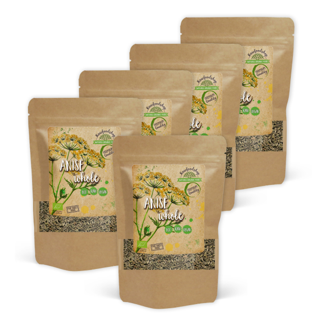 Anis Frø Hele ØKO 100g x 5 pakker