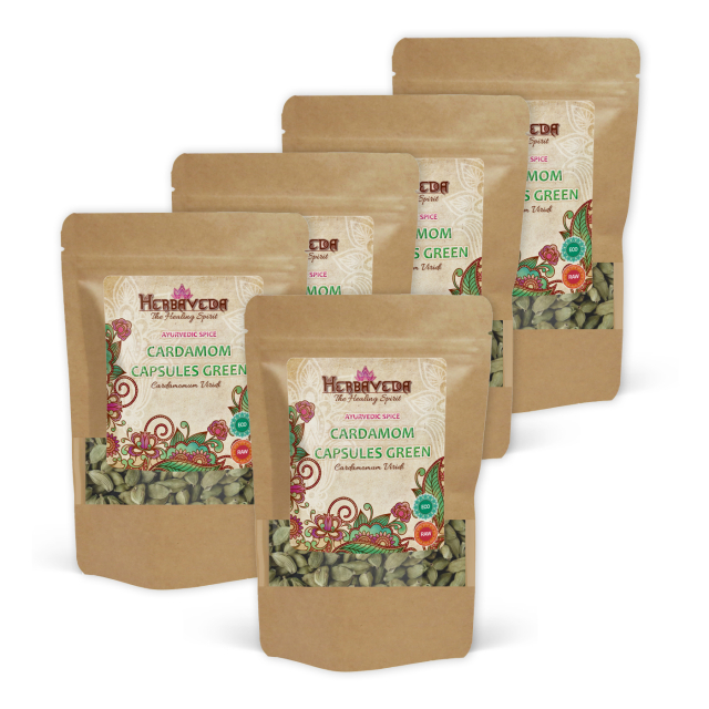 Kardemomme Hela kapsler ØKO 50g x 5 pakker