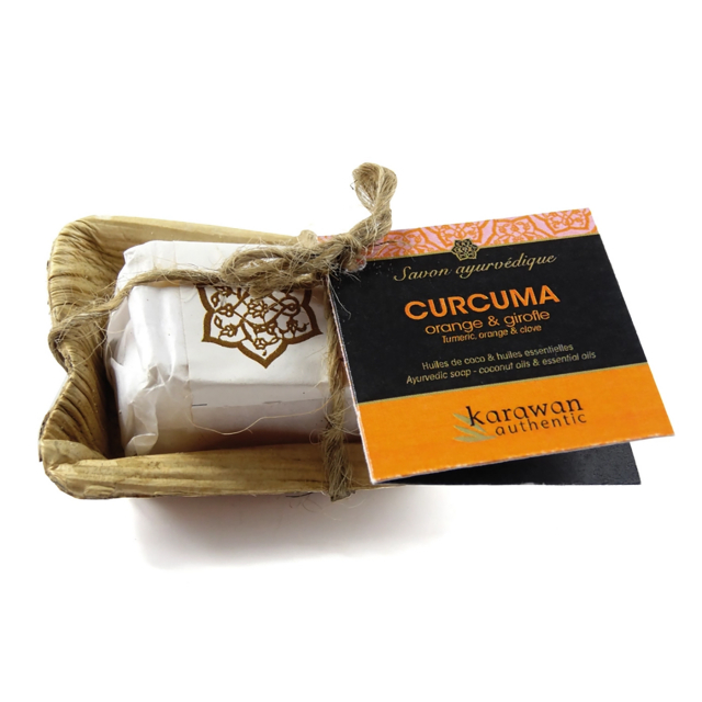 Ayurvedisk Fast Sæbe til Ansigt og Krop Gurkemeje 18g