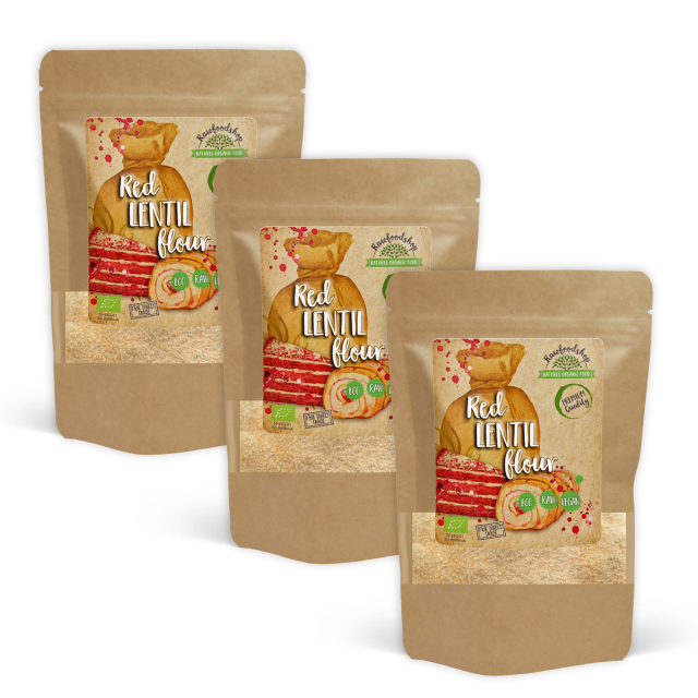 Linsemel Rødt ØKO 500g x 3 pakker