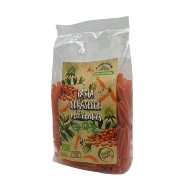 Pasta Røde Linser Casarecce ØKO 1kg