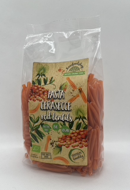 Pasta Røde Linser Casarecce ØKO 250g