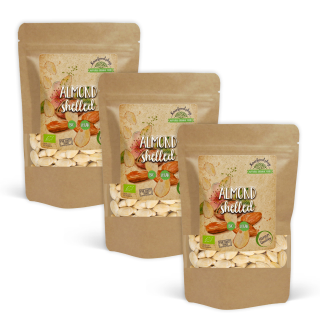 Mandler Afskaldede ØKO 1kg x 3 pakker