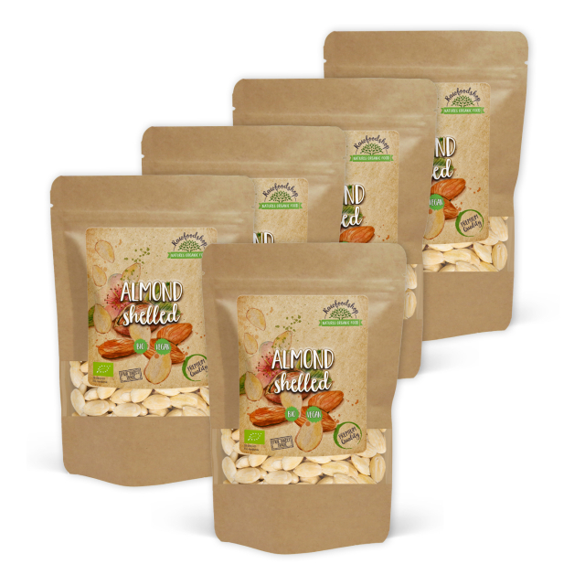 Mandler Afskaldede ØKO 1kg x 5 pakker