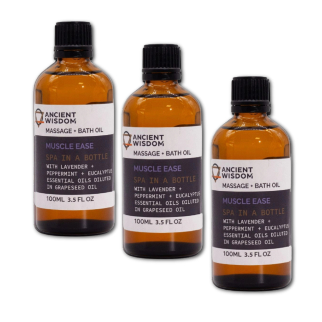 Muscle Ease Massageolie 100ml x 3 flasker