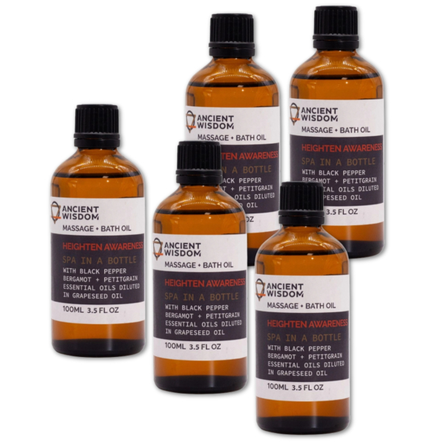 Heighten Awareness Massageolie 100ml x 5 pakker