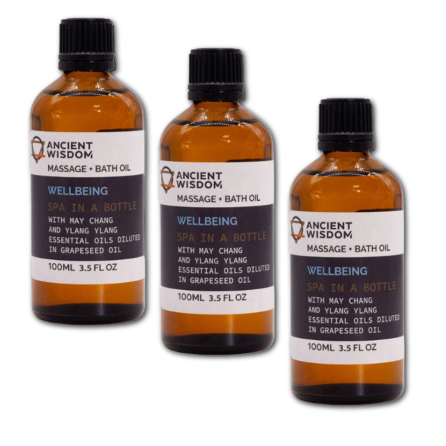 Wellbeing Massageolie 100ml x 3 flasker