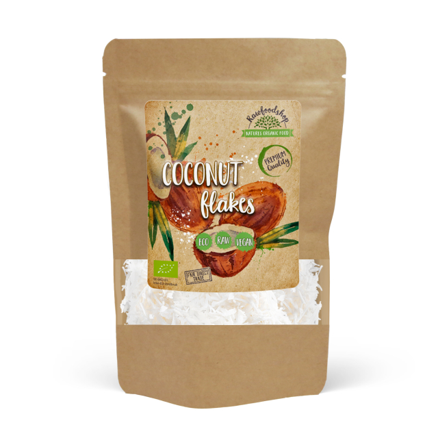 Kokosflager Premium RAW ØKO 250g