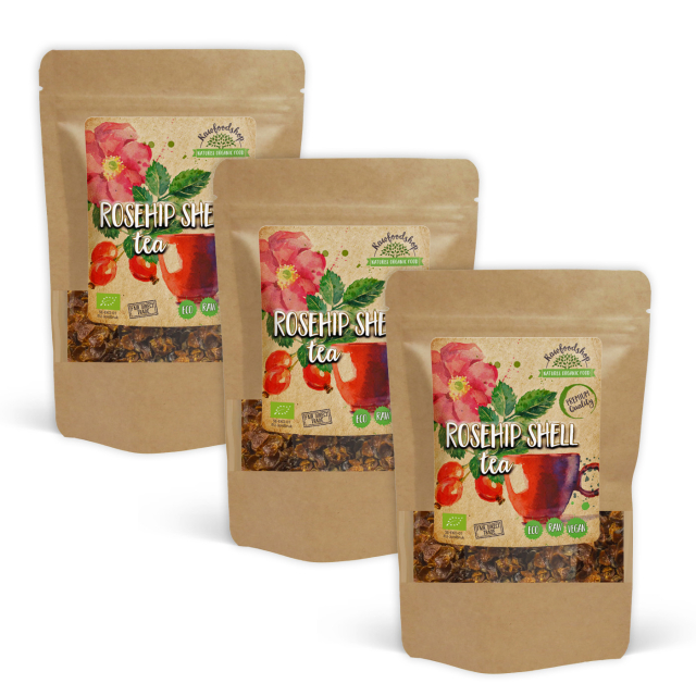 Hybenskal Te ØKO 100g x 3 pakker